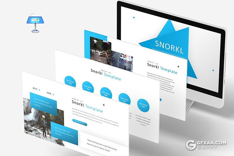 30页国外商务风格公司团队介绍工作总结keynote模板 5种主题配色 - 顶尖PPT