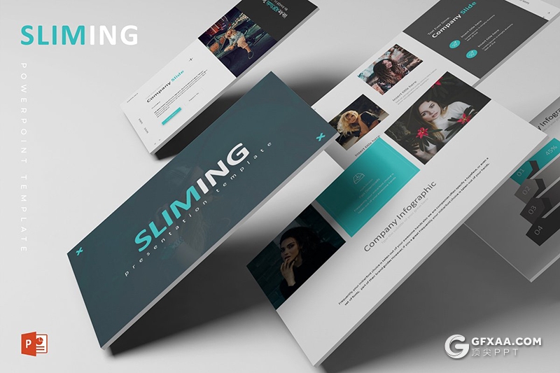 30页扁平化高端国外商务风格工作汇报PPT模板 5种主题配色 - 顶尖PPT