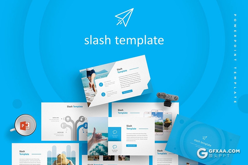 30页国外文艺小清新风格多用途PPT模板 5种主题配色 - 顶尖PPT