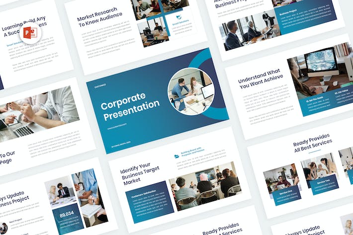 定制企业业务演示PPT模板 - 顶尖PPT