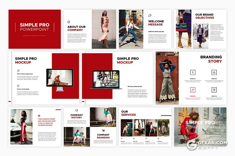 72页时尚杂志风格时尚服饰行业数据分析统计ppt模板 6种主题模板 - 顶尖PPT