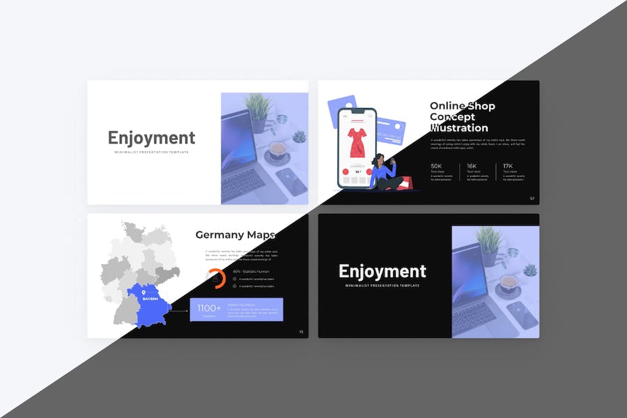 极简风格商务通用PPT模板 - 顶尖PPT