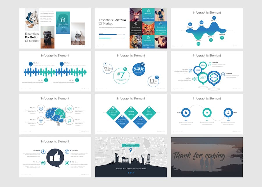 创意设计笔记展示方案Keynote模板 - 顶尖PPT