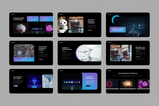 人工智能机器人研发keynote模板 - 顶尖PPT