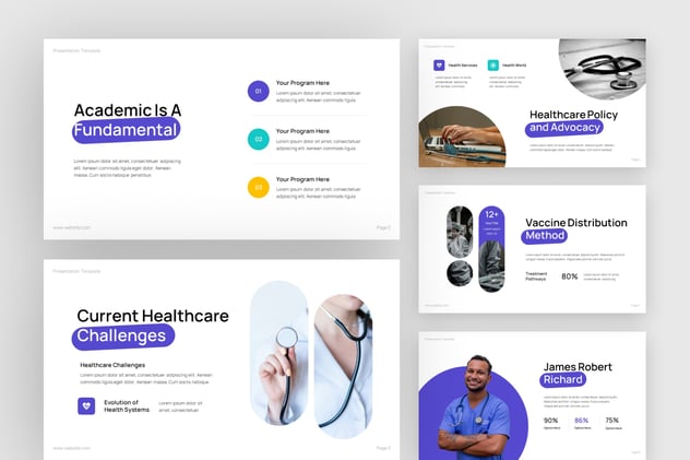 医疗保健疾病预防诊断治疗PPT模板 - 顶尖PPT