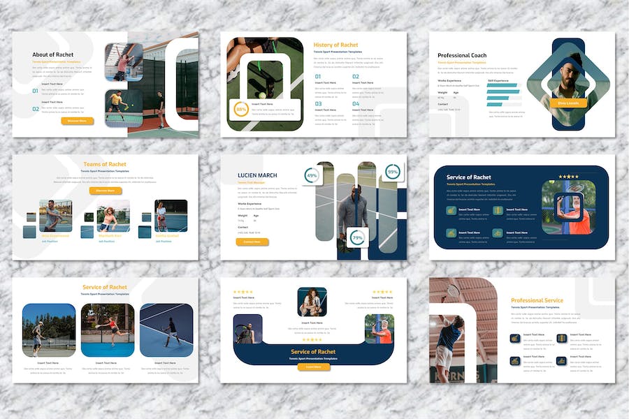 网球赛事介绍运动培训方案keynote模板 - 顶尖PPT