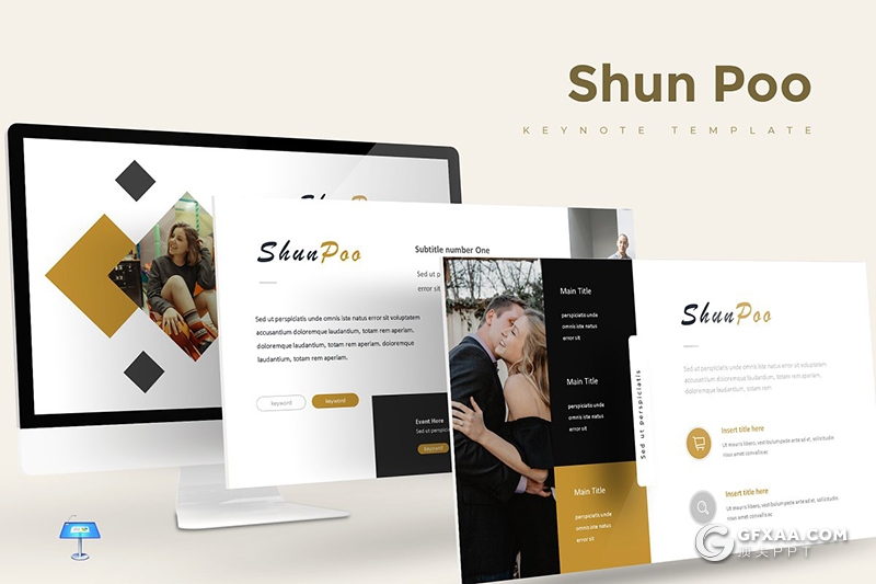 30页国外扁平化商务多用途keynote模板 5种主题配色 - 顶尖PPT