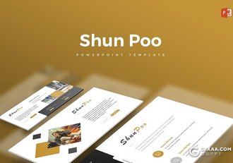 30页国外扁平化商务多用途PPT模板 5种主题配色 - 顶尖PPT