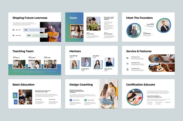 新一代教育项目介绍展示PPT模板 - 顶尖PPT