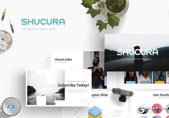 30页5种配色商务风格工作汇报总结逻辑图形keynote模板 - 顶尖PPT