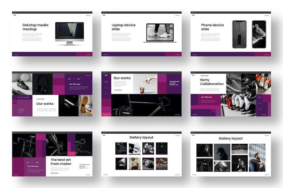 深色业务展示keynote模板 - 顶尖PPT