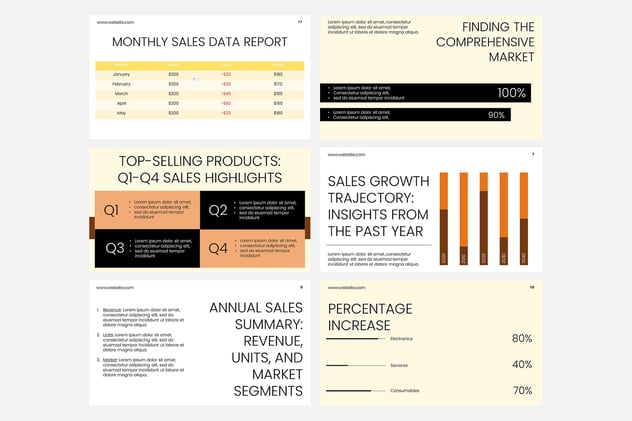 销售数据分析业绩展示PPT模板 - 顶尖PPT