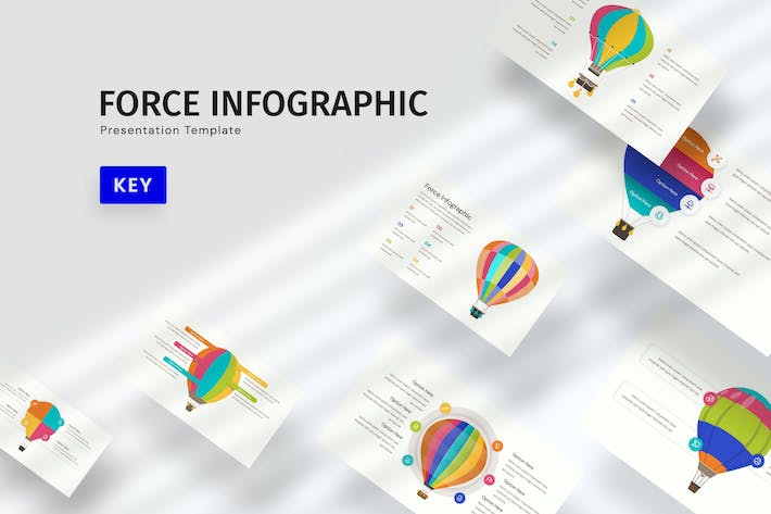 数据可视化信息图报告演示Keynote模板 - 顶尖PPT