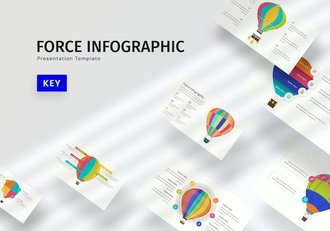 数据可视化信息图报告演示Keynote模板 - 顶尖PPT