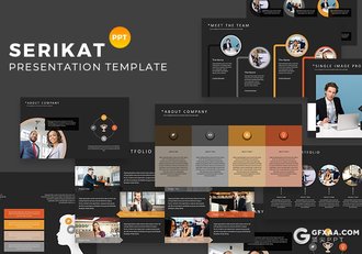 50页商务风格团队公司介绍业务合作项目展示PPT模板 黑白两种底色 - 顶尖PPT