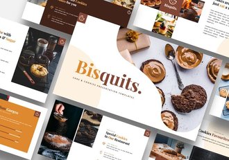烘焙行业饼干蛋糕饼干食品keynote演讲模板 - 顶尖PPT