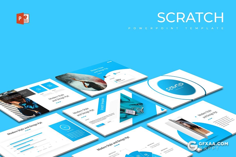 30页5种主题配色商务风格团队介绍工作汇报PPT模板 - 顶尖PPT