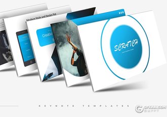 30页5种主题配色商务风格团队介绍工作汇报keynote模板 - 顶尖PPT