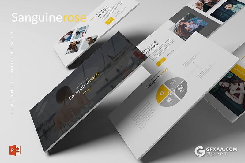 30页国外商务风格年初工作计划工作汇报PPT模板 5种主题配色 - 顶尖PPT