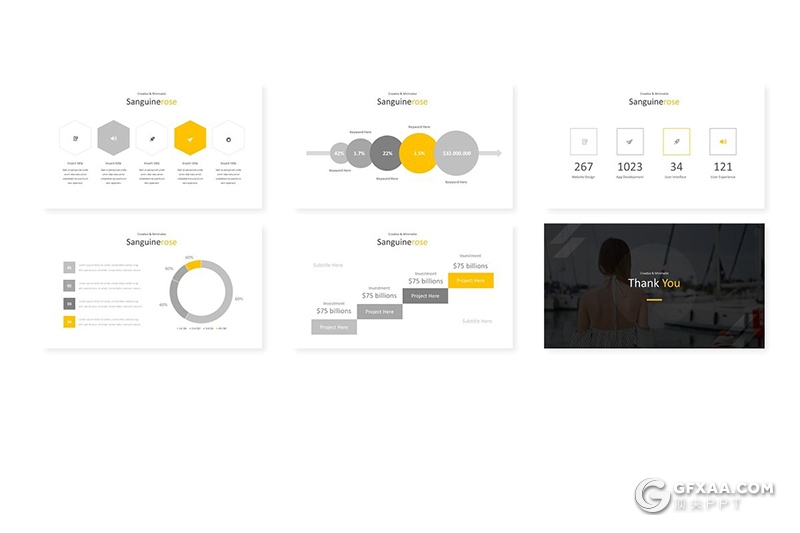30页国外商务风格年初工作计划工作汇报PPT模板 5种主题配色 - 顶尖PPT
