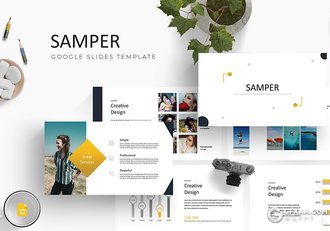 30页企业介绍项目合作汇报商务多用途Google slides模板 5种主题配色 - 顶尖PPT