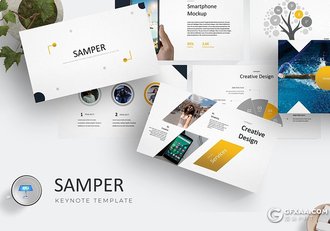 30页企业介绍项目合作汇报商务多用途keynote模板 5种主题配色 - 顶尖PPT