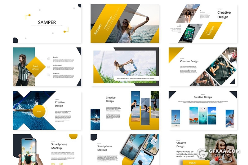 30页企业介绍项目合作汇报商务多用途PPT模板 5种主题配色 - 顶尖PPT