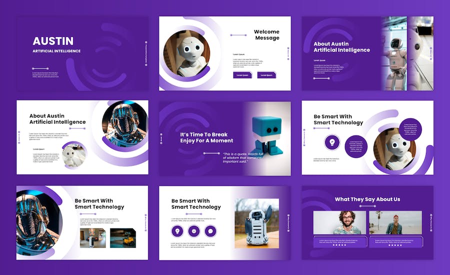 人工智能技术方案讲述展示Keynote模板 - 顶尖PPT