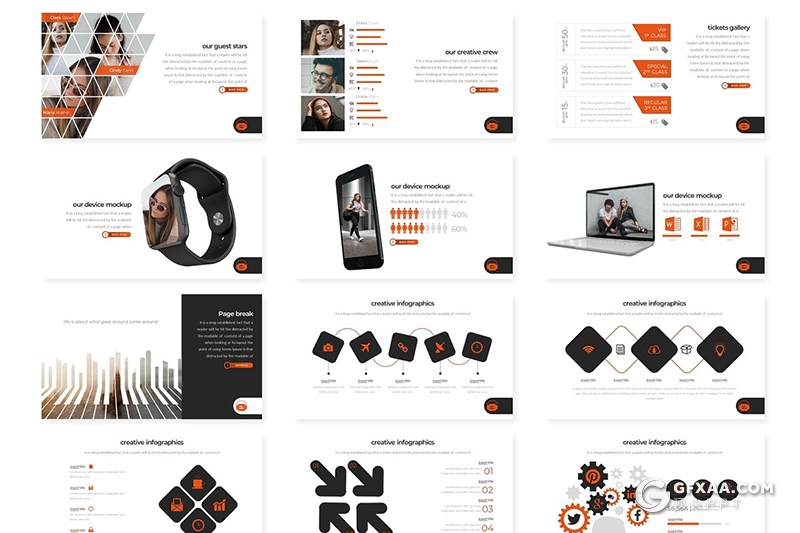 30页产品介绍展示卖点宣传营销推广方案Google slides模板 5种主题配色 - 顶尖PPT