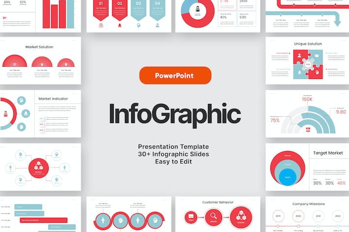 扁平化步骤层级图形图表PPT模板 - 顶尖PPT