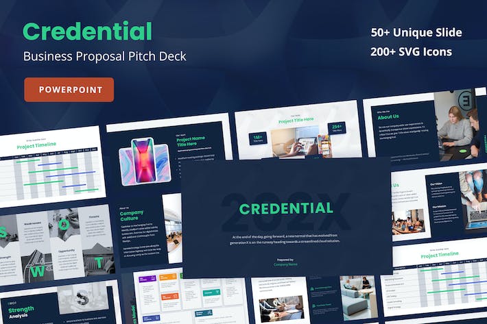 商业计划书项目规划国外商务PPT模板 - 顶尖PPT