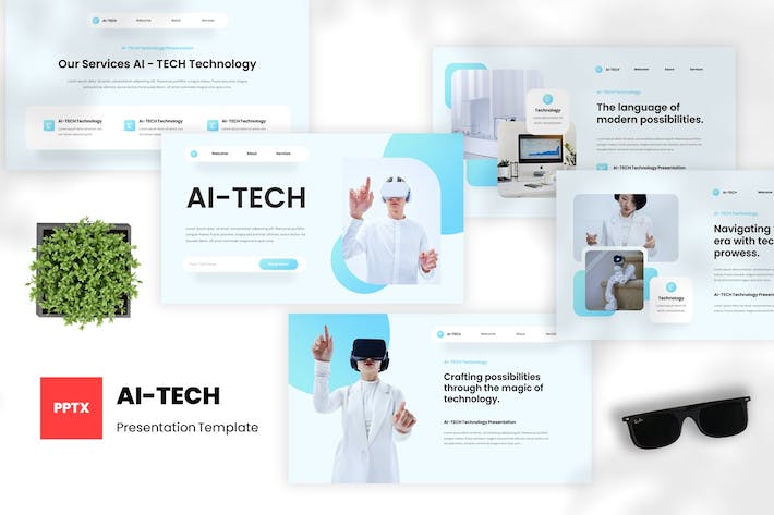 科技教育技术应用方案PPT模板 - 顶尖PPT