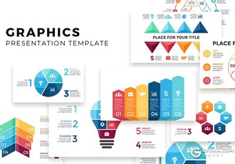 20页创意商务图形ppt模板统计逻辑对比创意ppt图形模板 - 顶尖PPT