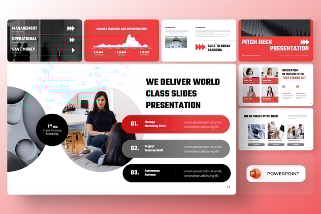 商业演讲平台详细介绍展示PPT模板 - 顶尖PPT