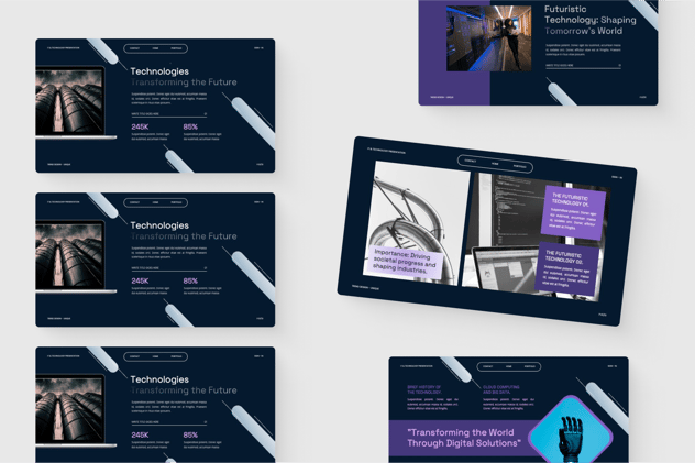 IT技术云计算大数据人工智能物联网keynote模板 - 顶尖PPT