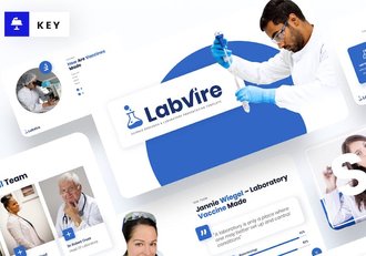 实验室科学研究主题展示Keynote模板 - 顶尖PPT