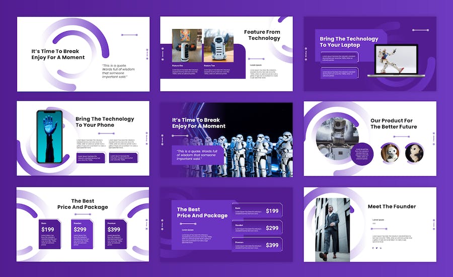 人工智能技术方案讲述展示Keynote模板 - 顶尖PPT