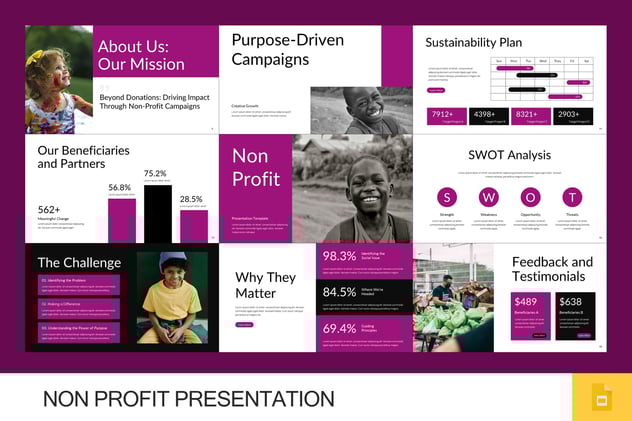 非营利组织公益活动宣传PPT模板 - 顶尖PPT