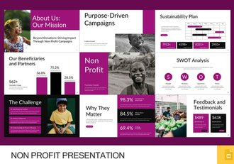 非营利组织公益活动宣传PPT模板 - 顶尖PPT