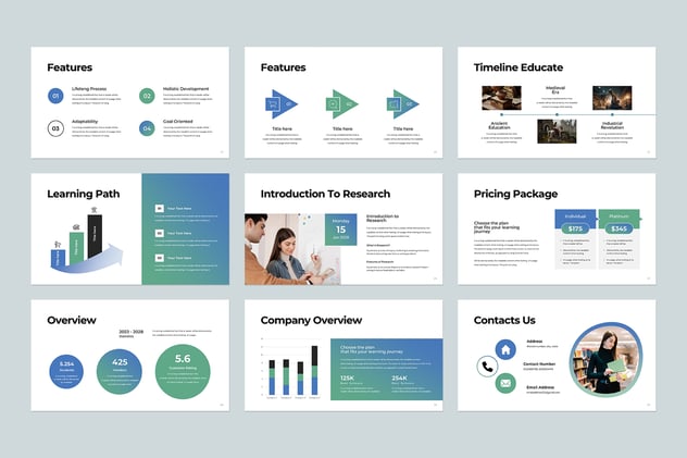 新一代教育项目介绍展示PPT模板 - 顶尖PPT