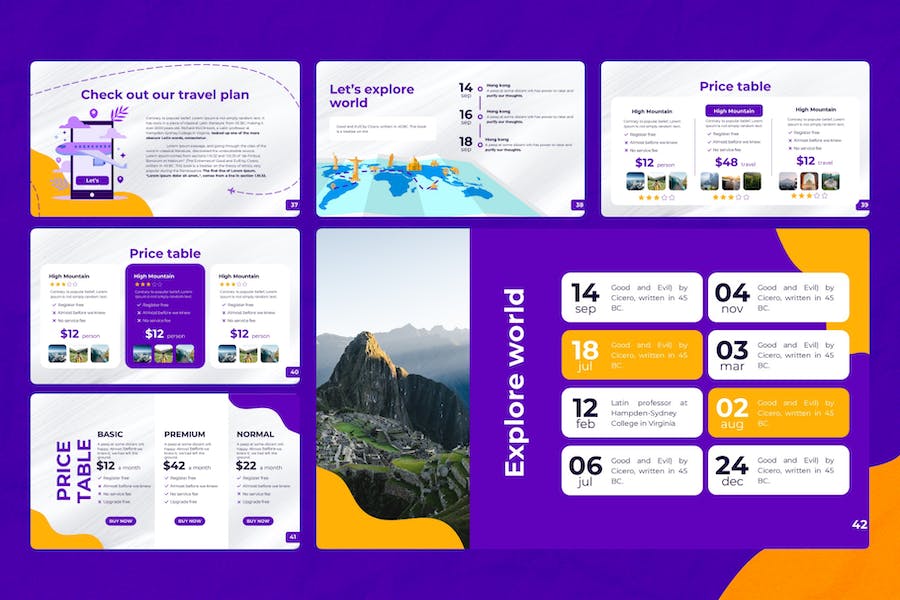 旅行社旅游景点介绍PPT模板 - 顶尖PPT