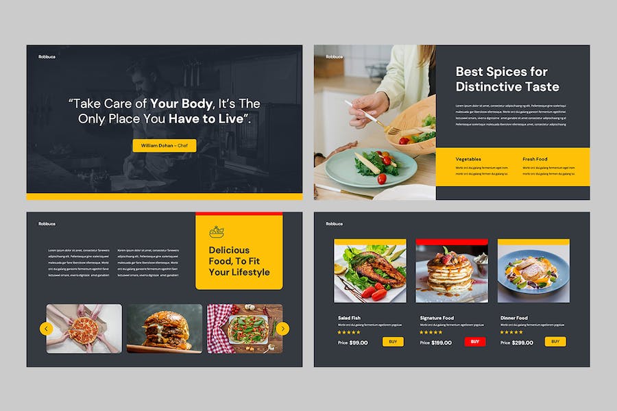 食品餐饮品牌推介宣传营销展示方案PPT模板 - 顶尖PPT