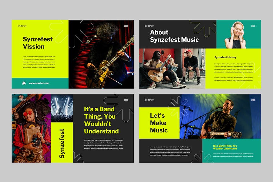 音乐节日活动策划讲述Keynote模板 - 顶尖PPT