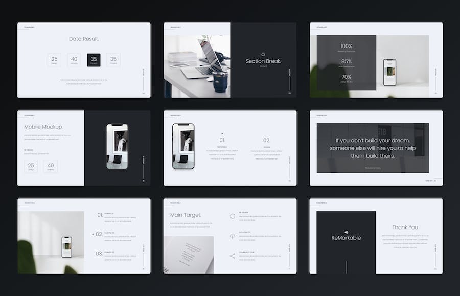 简约业务合作品牌营销策划通用PPT模板 - 顶尖PPT