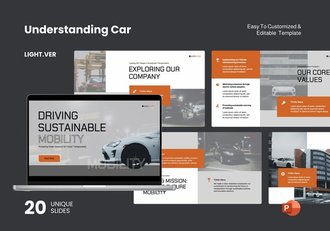 汽车产品信息介绍展示PPT模板 - 顶尖PPT