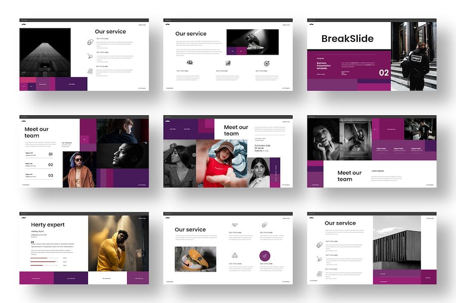 深色业务展示keynote模板 - 顶尖PPT