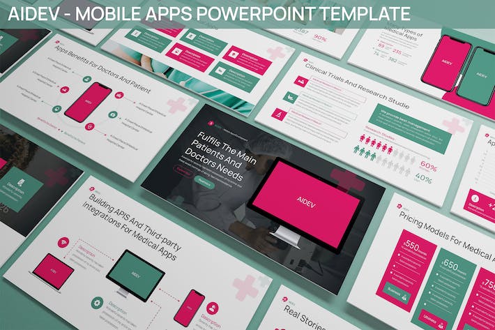 移动应用程序APP推广介绍展示PPT模板 - 顶尖PPT