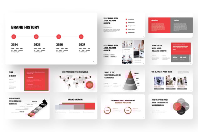 商业演讲平台详细介绍展示PPT模板 - 顶尖PPT