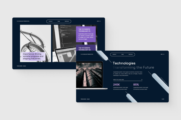 IT技术云计算大数据人工智能物联网keynote模板 - 顶尖PPT