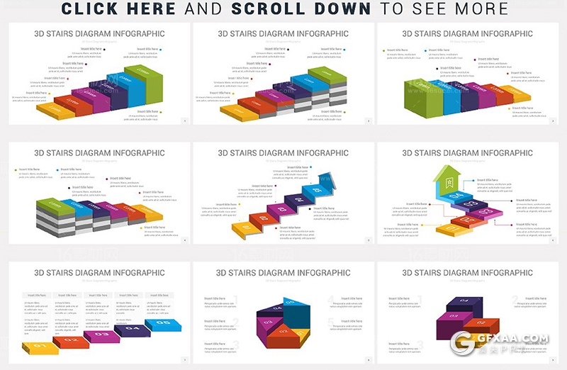 30页彩色创意梯形信息图形PPT模板 - 顶尖PPT